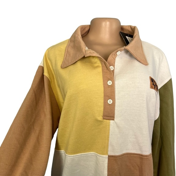 3/$30 🍂 PrettyLittleThing Stone Contrast Block Sweatshirt Dress - Picture 6 of 12